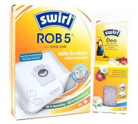 PakTrade 4 Sacchetti per aspirapolvere + Perline deodoranti Compatibile con Dreame D10 Plus Gen 1, D10 Plus Gen 2 | Compatibile con Swirl ROB5 - Rob 5 | 4 Borse, Deodorante per Ambienti, Accessori