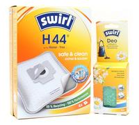 PakTrade 4 Sacchetti per aspirapolvere + Perline deodoranti Compatibile con Hoover Telios Extra TX 40 Pet 011, TX40PET 011 | Compatibile con Swirl H44 - H 44 | Deodorante, Accessori, Ricambio