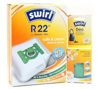 PakTrade 4 Sacchetti per aspirapolvere + Perline deodoranti Compatibile con Rowenta TB 01, 02, 05, ZR-76, 765 | Compatibile con Swirl R22 - R 22 | 4 Borse, Deodorante per Ambienti, Accessori