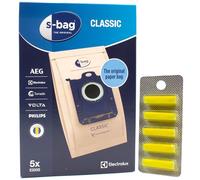PakTrade 5 Sacchetti Aspirapolvere + 5 Fragranze Compatibile con Electrolux E 200 B, E 200, E 208, E208, E 209, E206S Anti-Allergy - 9001684605, E200 | 5 Sacchetti, Deodoranti, Accessori, Ricambi