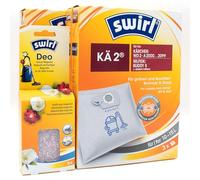 PakTrade 6 Sacchetti per aspirapolvere + Perline deodoranti Compatibile con Nilfisk Buddy II 18 / Inox | Compatibile con Swirl KÄ2 - KÄ 2 | 6 Borse, Deodorante per Ambienti, Accessori