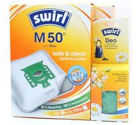 PakTrade 8 Sacchetti per aspirapolvere + Perle deodoranti Compatibile con Miele Yellow 500, Yellow Star, Young Style S4 / CH, Compatibile con Swirl M50, M 50