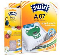 PakTrade 8 Sacchetti per aspirapolvere + Perline deodoranti Compatibile con Progress D 610 - Diamant, D 710 - Diamant | Compatibile con Swirl A07 - A 07 | 8 Borse, Deodorante per Ambienti, Accessori