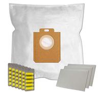 PakTrade Set 30 Sacchetti per Aspirapolvere + 30 Profumi + 3 Filtri per Philips FC9012