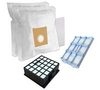 PakTrade Set - Filtro HEPA + Filtro Motore + 10 Sacchetti per aspirapolvere Bosch BSG 62080/02 Logo Bag & Bagless, BSG 62080/03 Logo Bag & Bagless, BSG 62082/02, BSG 62082/03