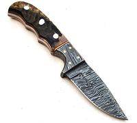 PAL 2000 coltelli damasco - Coltello da cucina realizzato a mano in acciaio damasco - Mini coltello da cucina con guaina 9732