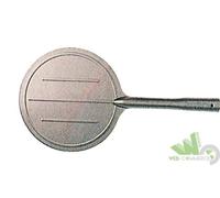PALA ACCIAIO INOX PER PIZZA PIZZERIA PIZZAIOLO DIAMETRO 25 CM SENZA MANICO