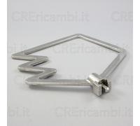 Pala Alluminio 17,5 x 17,5 cm Originale Paiolo 244 2440 ARDES