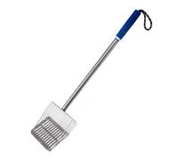 Pala antiscivolo con manico lungo per scavo rapido del tesoro per rilevamento della spiaggia in acciaio inossidabile PP Materiale pala per schermatura di sabbia utilizzata per sabbia bagnata