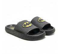 Pala Batman - Infradito per bambini, 100% EVA, colore nero, con logo Batman in rilievo, suola antiscivolo e comode, ideali per spiaggia, piscina e estate, Nero, 34/35 EU