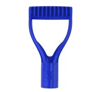 Pala con Manico a Vanga, Impugnatura Plastica a D, Diametro Interno 32mm, Manico di Ricambio per Pala da Neve Scavare Rastrellare Attrezzo da Giardinaggio Pala da Campo(Blu)