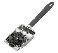 Pala Crivello Cenere - 32.5x10.7cm Pala Fossa Vuota | PalaCarbone Acciaio Ínox - Resistente Alte Temperature Pulizia Esterno BBQ | Accessorio Caмino