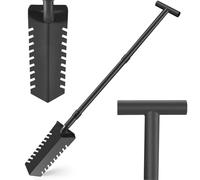 Pala da 101,6 cm con manico a T, pala con manico a T, per rilevare metalli per paesaggisti, giardinieri, reliquie e prospezione d'oro