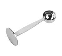 Pala da caffè in acciaio inox, cucchiaino da caffè, pressino per caffè, e cucchiaio per espresso, cucchiaio dosatore multiuso per misurare e schiacciare caffè macinato e chicchi di caffè, per