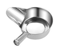 Pala da cucina per fritti, per servire cibi fritti con beccuccio, utensile da cucina per mescolare i pasti, strumento per la preparazione dei pasti, utensile da cucina in acciaio