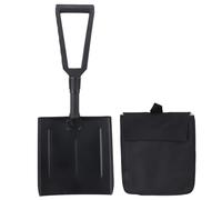 Pala da ghiaccio pieghevole con impugnatura a forma di D, pala da neve portatile per uso domestico e automobilistico, pala pieghevole per la pulizia industriale in ferro e ABS per