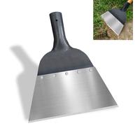 Pala da giardino in acciaio, 24 cm, per la pulizia del giardino, adatta per agricoltura e giardini, pala da neve, sbrinamento, esterni, casa, fattoria
