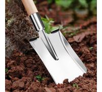 Pala da giardino in acciaio inossidabile, attrezzo da giardino portatile per