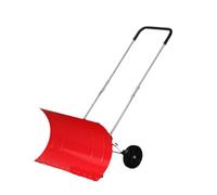 Pala da Giardino Pala Da Neve Rossa A Spinta Bipolare Con Ruote For La Rimozione Della Neve Su Strade E Marciapiedi Badile