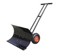 Pala da neve a 2 ruote for impieghi gravosi con pneumatici - Aratro manuale portatile for un efficiente patio sulla neve e passaggi pedonali(B(100-43cm))