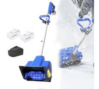 Pala Da Neve A Batteria, Spazzaneve A Direzione Regolabile Con 2 Batterie Agli Ioni Di Litio, Larghezza Pulizia 28 Cm, Velocità A Vuoto 2500 Giri/Min, Spazzaneve Ricaricabile Fino A 6 M Di Distanza