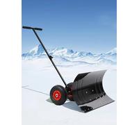 Pala da neve ad angolo regolabile con ruote per una rimozione efficiente della neve da vialetto e passerella
