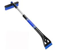 Pala da neve e raschietto for ghiaccio for auto staccabile 3 in 1, raschietto for neve for auto estensibile con spazzola e impugnatura in schiuma(Blue)