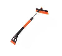 Pala da neve e raschietto for ghiaccio for auto staccabile 3 in 1, raschietto for neve for auto estensibile con spazzola e impugnatura in schiuma(Orange)