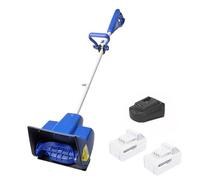 Pala Da Neve Elettrica Per Impieghi Gravosi Da 1200 W Con Manico Regolabile E Controllo Della Direzione Della Neve - Batteria Ad Alta Capacità E Lunga Durata, Per Vialetti E Cortili,B,Blue