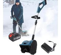 Pala da neve elettrica senza fili, alimentata a batteria, con manico regolabile per una facile rimozione della neve su patii, ponti e vialetti