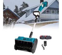 Pala da neve elettrica senza fili con direzione regolabile e palo telescopico, alimentata a batteria per una facile pulizia di vialetti, patio e marciapiedi