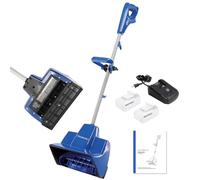 Pala da neve elettrica senza fili con motore potente e manico regolabile, 24 V, kit con batteria da 4 Ah e caricatore rapido
