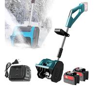 Pala da neve elettrica senza fili con supporto alimentato a mano per una rimozione efficiente della neve in casa, cortile e patio