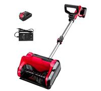 Pala Da Neve Elettrica Senza Fili, Spazzaneve Alimentato a Batteria Da 20 V E 4 Ah, Percorso Di Sgombero Di 32 Cm, Distanza Di Lancio Di 8 M, Spazzaneve Portatile Con Batteria E Caricabatteria,A