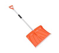 Pala da neve grande in alluminio ispessito a due sezioni, pala da neve di facile montaggio con 2 viti, strumento for la pulizia del giardino e la rimozione della neve(Orange (two-section))