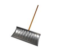 Pala da neve interamente in acciaio ispessito, pala grande for la pulizia della neve, strumento for la rimozione della neve, tavola for spinta della neve con ruote in plastica(RedAB)