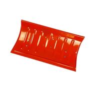 Pala da neve interamente in acciaio ispessito, pala grande for la pulizia della neve, strumento for la rimozione della neve, tavola for spinta della neve con ruote in plastica(RedA)