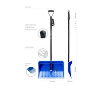 Pala da neve pala da neve spazzaneve bordo ergonomico in alluminio PAFEN