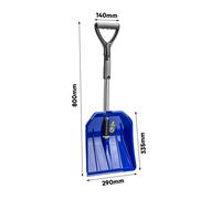 Pala da neve pala da neve spazzaneve bordo ergonomico in alluminio PAFEN