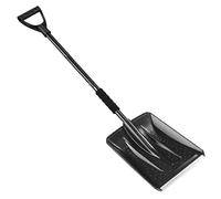 Pala da neve - Pala spingi neve, strumento di rimozione della neve, pala portatile per neve, sabbia e fango con manico ergonomico a forma di D, pala da giardino per pulire la neve per garage