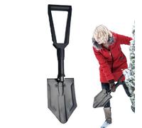 Pala da neve pieghevole - Pala da neve multifunzione per l'inverno - Pala per rimuovere la neve con comoda impugnatura per parco giochi, vialetto, cortile, giardino, balcone Dudok