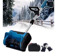 Pala da Neve Professionale Senza Fili - Spazzaneve Elettrico - Spazzaneve Senza Spazzole da 600 W E Autonomia di 30 Minuti, Asta Telescopica (93-125 Cm) 1battery