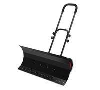 Pala da neve resistente, spingi neve con ruote con manico regolabile per un facile utilizzo su vialetto, patio e marciapiede, perfetto per la pulizia invernale