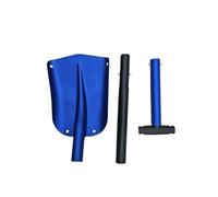 Pala da neve retrattile for esterni Pala da ghiaccio in lega di alluminio Strumento for rimuovere la neve invernale Strumenti di sopravvivenza for pala pieghevole da giardino da campeggio(Blue)