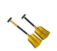 Pala da neve retrattile for esterni Pala da ghiaccio in lega di alluminio Strumento for rimuovere la neve invernale Strumenti di sopravvivenza for pala pieghevole da giardino da campeggio(Brown)