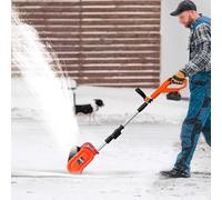 pala da neve Spazzaneve Elettrico, Spartineve A Batteria Ad Alta Efficienza, Pala Da Neve Con Motore Potente Ad Alta Potenza Da 1200 W, Larghezza Di Spazzamento 32 Cm(1battery)