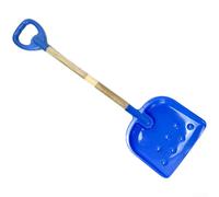 Pala da neve staccabile in legno per bambini, con paletta in plastica e finitura liscia, incoraggia la partecipazione attiva allo sgombero della neve (azzurro)