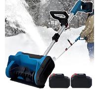 Pala Da Neve Telescopica Per Mal Di Schiena - Spazzaneve Elettrico Senza Fili Regolabile, 600 W Senza Spazzole, Lancio Della Neve A 45° Verso Sinistra/Destra/Su, Spazzaneve Elettrico 2batteries
