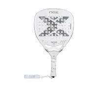Nox Agustin Tapia AT10 Genius Attack 12K Alum 2025 - Racchetta da padel, colore: bianco