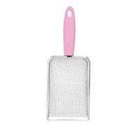 Pala da Spiaggia in Maglia da 1/8 '' setaccio a Sabbia per la spiaggina con lettiera in Acciaio Inossidabile per Bambini Giocattolo Facile da Pulire i rifiuti di Sabbia di terrari, Pala, Giocattoli